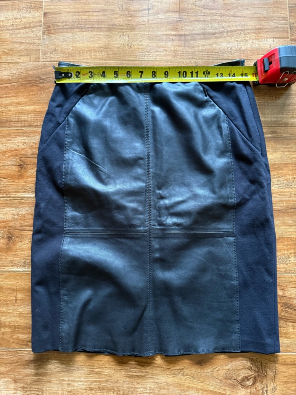 Black Genuine Leather Skirt Halogen by Nordstrom - Picture 7 of 8